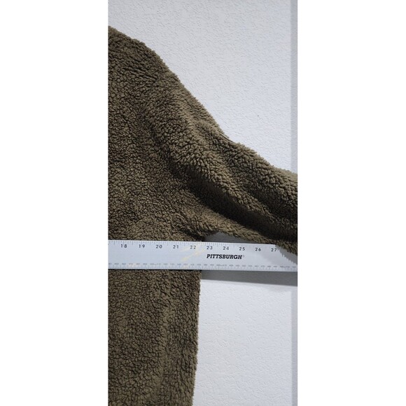 Calvin Klein Woman's Olive Green Fleece Jacket w/ Pockets Size XL Full Zip - Picture 11 of 12